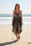 pool-to-party-Maxi Halter Sundress Coverup in Night Horizon Print