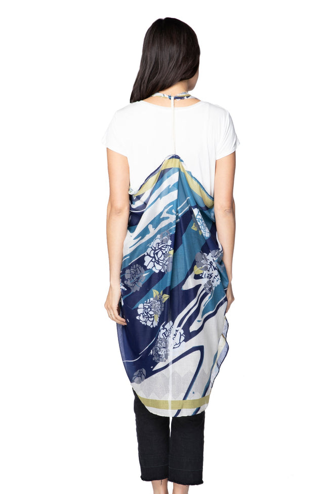 Pool to Party Coverup Around the Grove / One Size / Blue Free Spirit Multi Wear Coverup Vest in Around the Grove Print