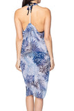 Pool to Party Coverup Blue Fan / One Size / Blue Free Spirit Multi-Wear Coverup Vest in Blue Fan Print