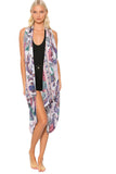 Pool to Party Coverup Enchanting Blooms / One Size / White Free Spirit Multi- Wear Coverup in Enchanting Blooms Print