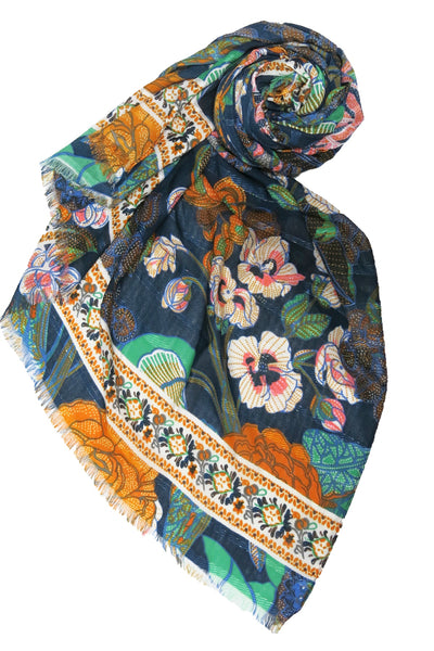 Pool to Party Coverup Free Spirit Multi- Wear Coverup in Enchanting Blooms Print