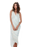 Pool to Party Coverup Free Spirit Multi Wear Coverup Vest in Modal Pin Stripe Print