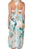 Pool to Party Coverup Golden Afternoon / One Size / Teal Free Spirit Vest in Golden Afternoon Print in Teal