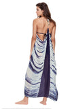 Pool to Party Coverup Indigo Wave / One Size / Blue Free Spirit Vest Coverup in Indigo Wave Tie Dye in Blue