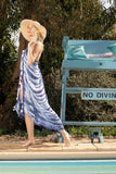 Pool to Party Coverup Indigo Wave / One Size / Blue Free Spirit Vest in Indigo Wave Print in Blue