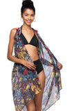Pool to Party Coverup Jungle Fever / One Size / Multi Free Spirit Multi Wear Coverup Vest in Jungle Fever Print