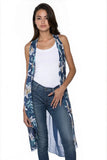 Pool to Party Coverup Lovely Lily / One Size / Navy Free Spirit Multi Wear Coverup Vest in Lovely Lily Print