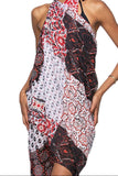 Pool to Party Coverup Marisa Patches / One Size / Black Free Spirit Vest in Marisa Patches Print in Black