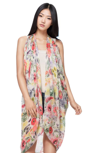 Pool to Party Coverup Maryanne Blossom / One Size / Multi Free Spirit  Multi Wear Coverup in Maryanne Blossom Print