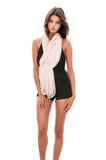 Pool to Party Coverup Modal Pin Stripe / One Size / Peach Free Spirit Multi Wear Coverup Vest in Modal Pin Stripe Print