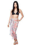 Pool to Party Coverup Morning Paradise / One Size / Multi Braided Sarong in Morning Paradise