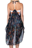 Pool to Party Coverup Orange & Teal / One Size / Navy Free Spirit Multi Wear Coverup Vest Dress in Orange & Teal Print