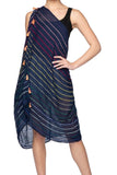 Pool to Party Coverup Rainbow Magic / One Size / Navy Free Spirit Coverup Multi-Wear Vest in Rainbow Magic Print