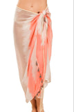 Pool to Party Coverup Shades of Color / One Size / Pink Braided Multi-Wear Coverup Sarong in Shades of Color Print