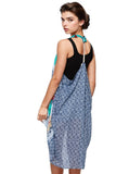 Pool to Party Coverup Summer Darling / One Size / Navy Free Spirit Vest in Summer Darling Print in Navy