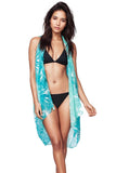 Pool to Party Coverup Surfs Up / One Size / Blue Free Spirit Multi-Wear Coverup Vest in Surfs Up Print