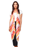 Pool to Party Coverup Through the Horizon / One Size / Pink Free Spirit Coverup Vest in Through the Horizon Print in Pink