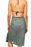 Pool to Party Coverup Twilight / One Size / Charcoal Braided multi Wear Coverup Sarong in Twilight Fabric
