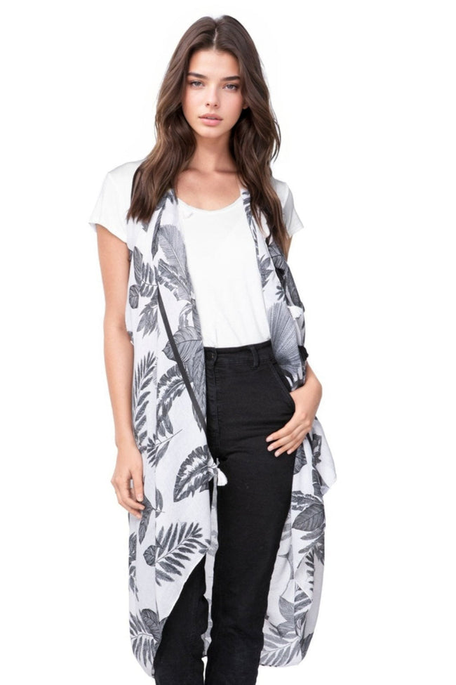 Pool to Party Coverup Vintage Breeze / One Size / Black Free Spirit Multi-wear Coverup Vest in Vintage Breeze Print