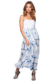 Pool to Party Coverup Window Panes / O/S / Blue Seaside Cotton Wrap Skirt Coverup
