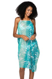 Pool to Party Dress One Size / Blue / 100% Soft Hand Poly Rita Reversible Dress in Surfs Up