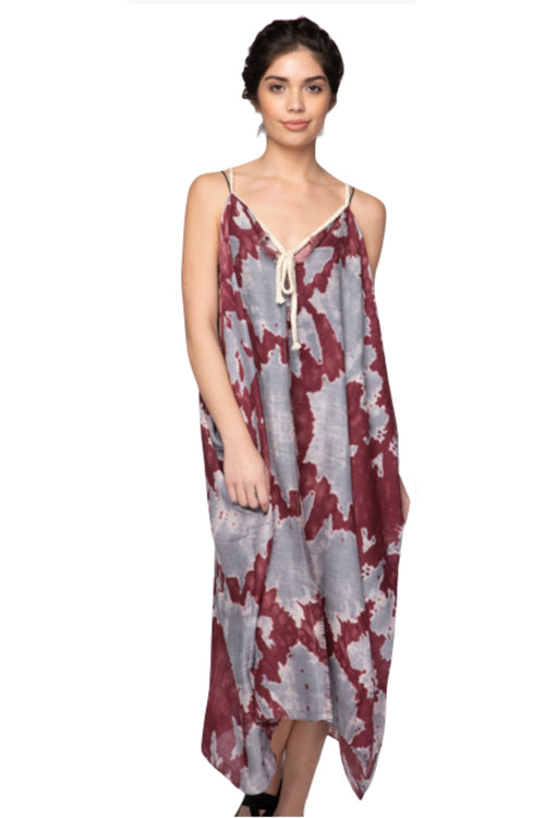 Pool to Party Dress One Size / Mauve / Viscose/Wool Rita Reversible Dress in Reduction Dye