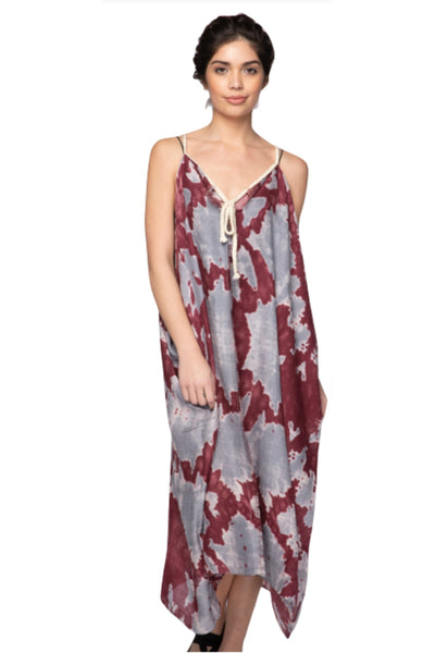 Pool to Party Dress One Size / Mauve / Viscose/Wool Rita Reversible Dress in Reduction Dye