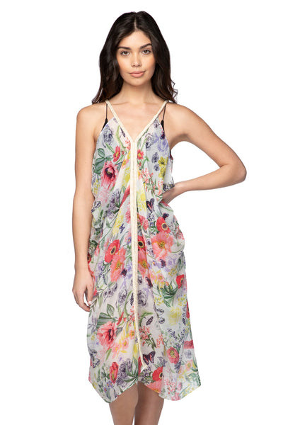 Pool to Party Dress One Size / Multi / 100% Poly Camila Tank Sundress  in Maryanne Blossom Print (Copy)