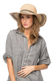 Pool to Party Hat Cleo Hat / One Size / Natural-Noir Cleo Hat in Natural-Noir