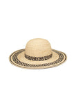 Pool to Party Hat Cleo Hat / One Size / Natural-Noir Cleo Hat in Natural-Noir