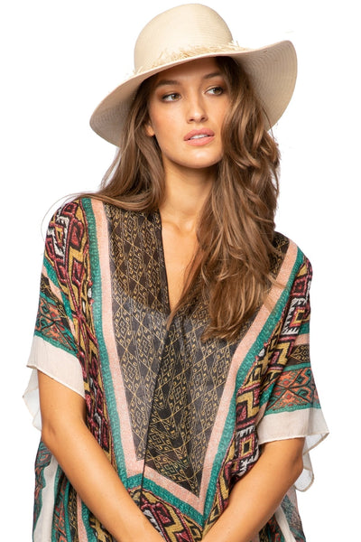Pool to Party Hat Darcie Hat / O/S / Blanc Darcie Beach Hat in Blanc