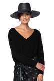 Pool to Party Hat Darcie Hat / One Size / Black Seaside Fringe Summer Hat