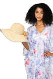 Pool to Party Hat Everette Fringe Hat / One Size / Silver Everette Fringe Beach Straw Hat