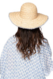 Pool to Party Hat Janine Metallic Fringe Hat / One Size / Silver Janine Metallic Fringe Beach Straw Hat