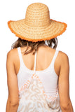Pool to Party Hat Sydney Hat / O/S / Tangerine Sydney Straw Beach Hat