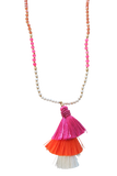 Pool to Party Jewelry Calypso Multi-Colored Long Strand Beaded Necklace