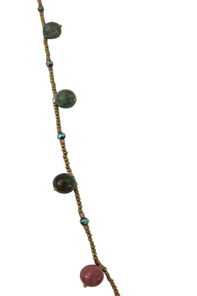 Pool to Party Jewelry Desert Drift Beaded Stone or Pearl Long Necklace or Wrap Bracelet