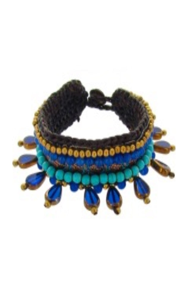 Pool to Party Jewelry Free Spirit Bracelet / One Size / Navy Free Spirit Bracelet