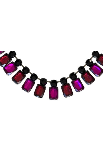 Pool to Party Jewelry Joan Jett Facet Choker Necklace