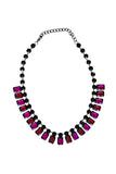 Pool to Party Jewelry Joan Jett Facet Choker / one size / Ruby-Purple Joan Jett Facet Choker Necklace
