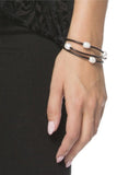Pool to Party Jewelry Layered Fresh Water Pearl Leather Strand Bracelet