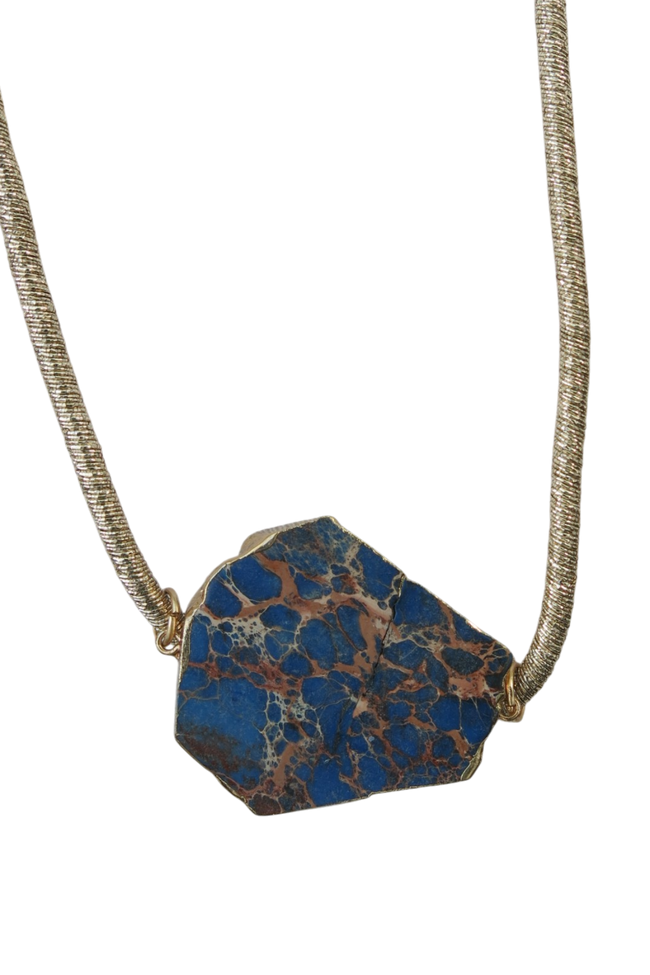 Pool to Party Jewelry one size / Lapaz Sol Stone Pendant Necklace