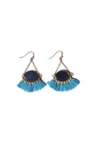 Pool to Party Jewelry Stone & Fringe Earrings / one size / Capri Stone & Fringe Earrings