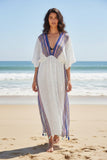 pool-to-party-kaftan-Bohemian Story Sheer Print Poolside Maxi Coverup Sundress
