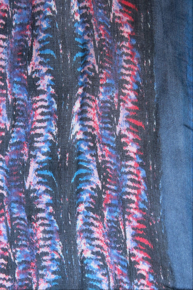 Pool to Party Kaftan Abstract Jungle Print-Navy | Maxi Kaftan Coverup Sundress
