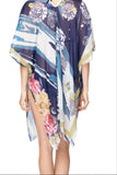Pool to Party Kaftan One Size / Blue Around the Grove Print Kaftan | Blue