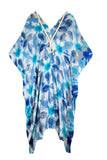 Pool to Party Kaftan One Size / Blue Mirage Printi Braided Kaftan Coverup Dress - Sale Prints