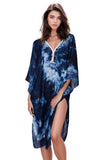 Pool to Party Kaftan One Size / Blue The Deep Blue Print Kaftan