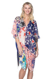 Pool to Party Kaftan One Size / Coral Mystic Relic V-Neck Dress in Coral
