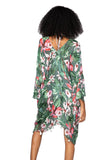 Pool to Party Kaftan One Size / Green / 100% Poly Madagascar Print |  Bell Kaftan